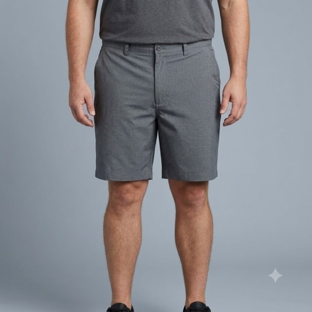 Bollé Golf Shorts Mens 40 Gray Tech Performance Polyester